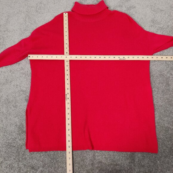 Zaket & Plover Women's Sweater Size S Red Cashmere Wool Cotton Viscose Casual - Picture 7 of 9